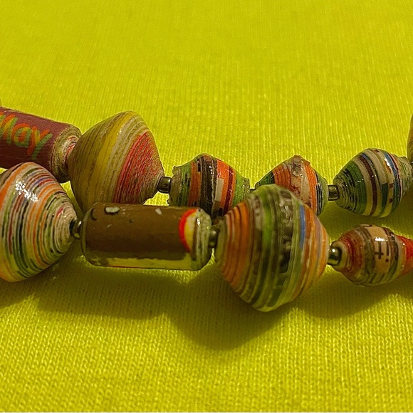 Handmade “One of a kind” Custom paper beads (20” necklaces) Made in the USA - Picture 4 of 6